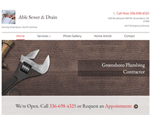 Tablet Screenshot of greensboroplumbing.org